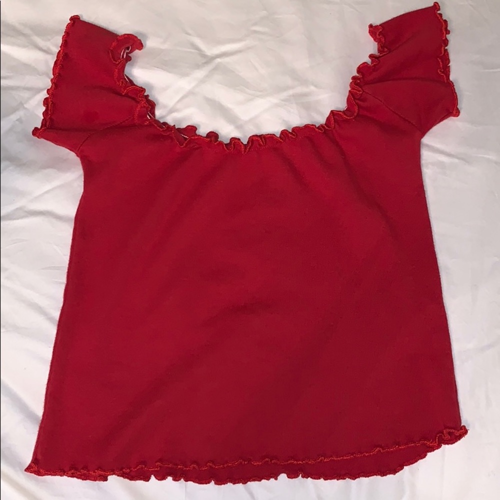 Brandy Melleville off the shoulder top